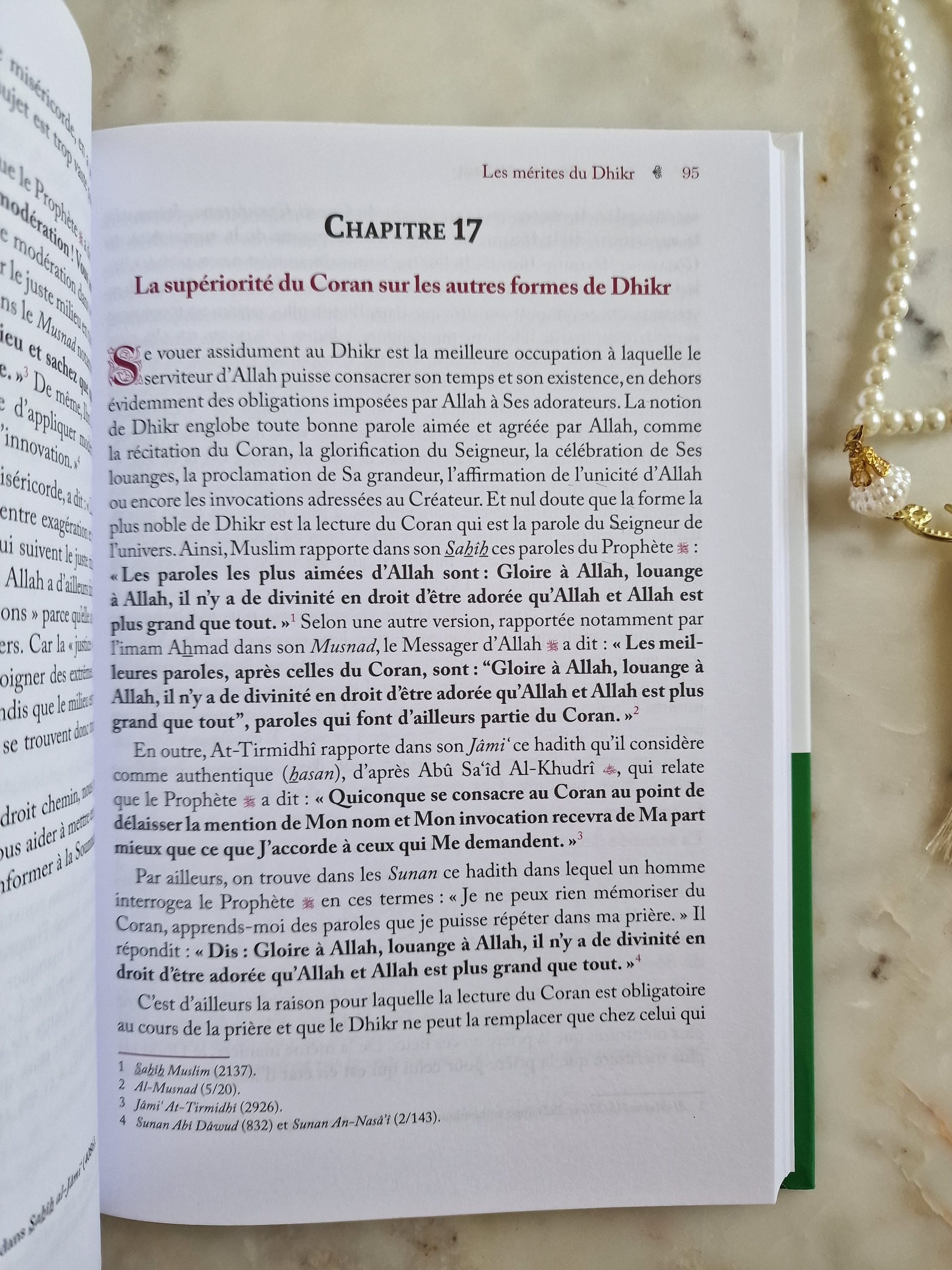 Les mérites du dhikr Al Hadith