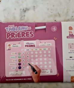 Tableau de prière rose