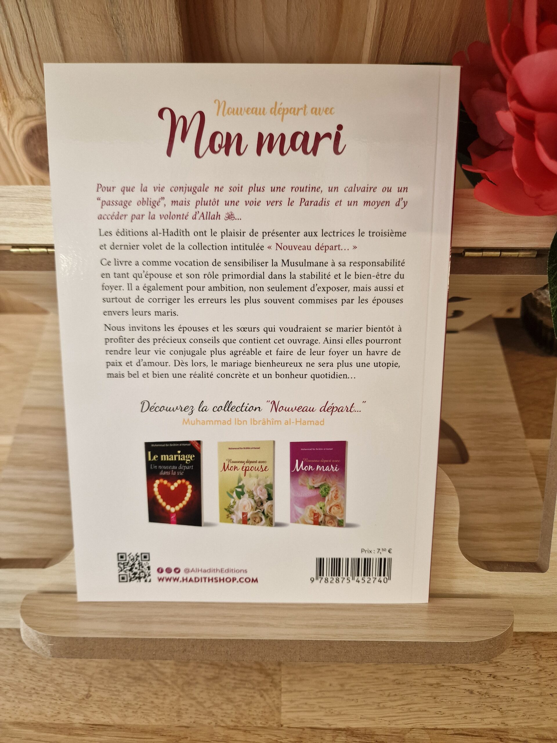 livre Nouveau départ avec mon mari Al Hadith
