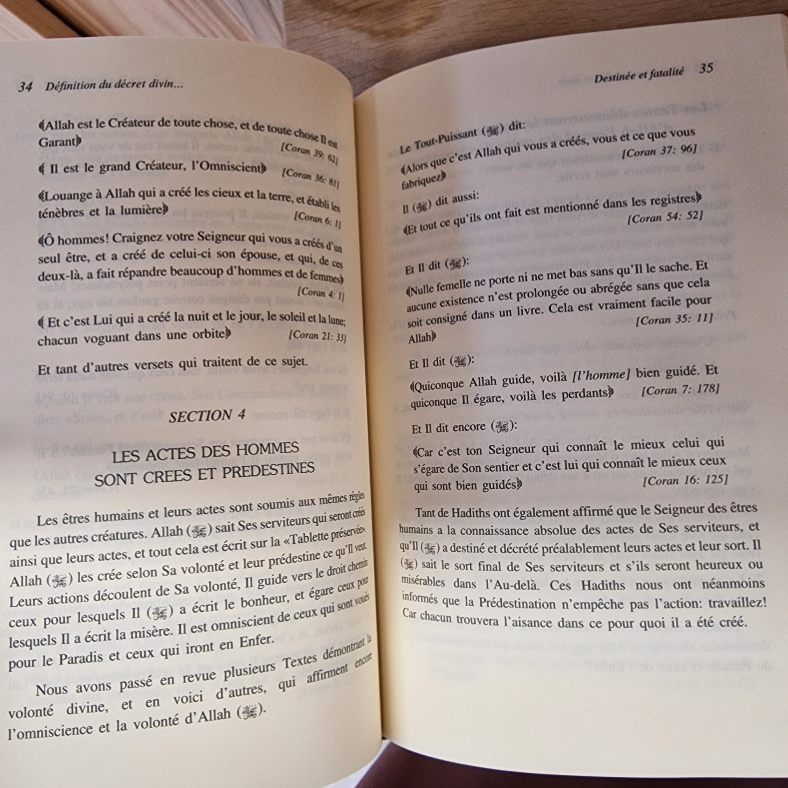 le décret divin et la prédestination collection sur la foi islamique édition iiph du Dr Omar Al Achqar