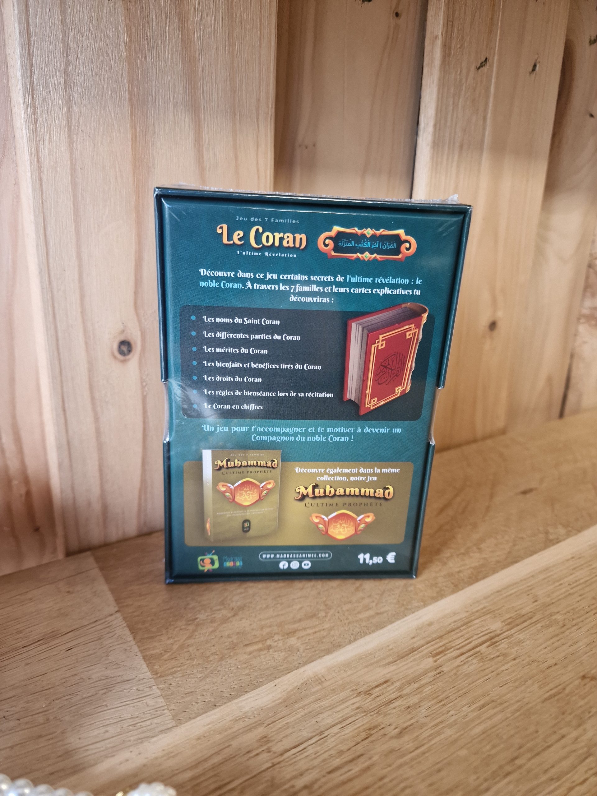 Cartes du jeu islamique 7 familles Le Coran Madrass’Animée